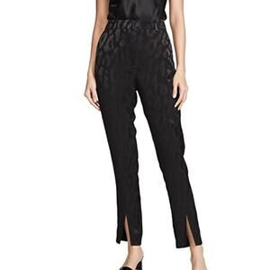 Designer Women's  Anine Bing Tate Black Leo Trouser Pants